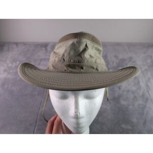 Henschel Hat Co Mens Safari Sun Hat Khaki Mesh Ventilated Wide Brim Medium USA